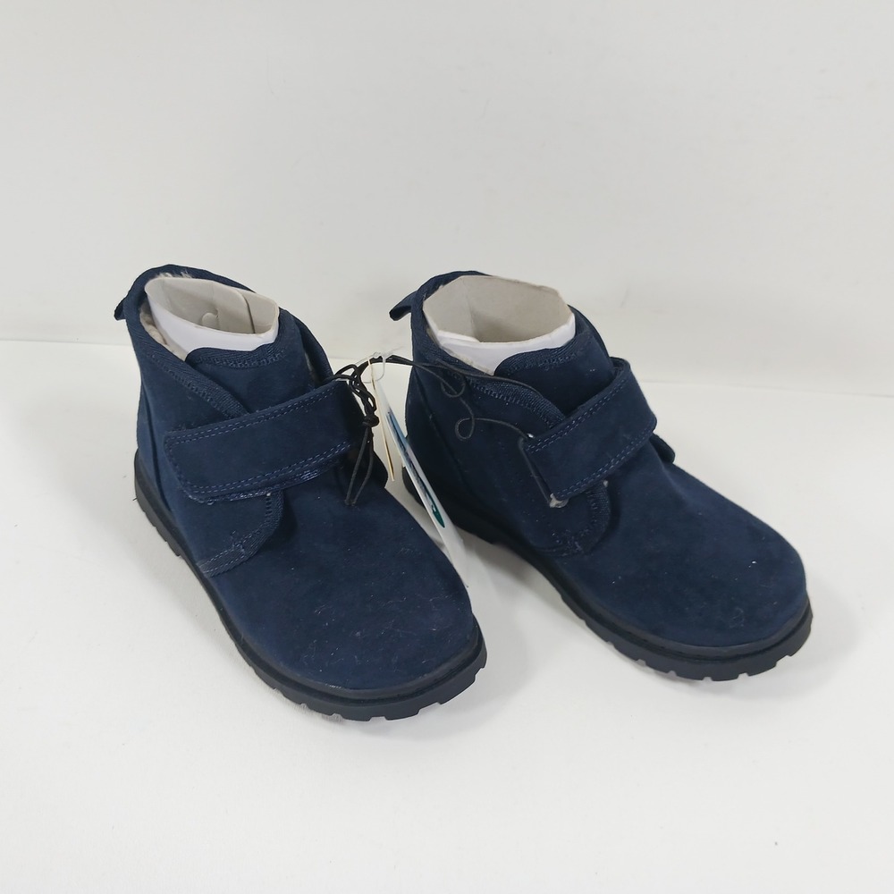 Cat & Jack Magnus Toddler Boys Navy Blue Faux Suede Chukka Boots Size 9 NWT - Picture 8 of 8